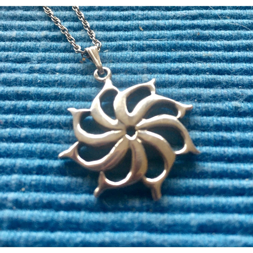 Lowell Design North StarSterling Silver pendant - silver chain - 26” chain